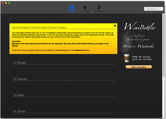 winebottler怎么使用？一個在Mac上運行Windows應用的東西