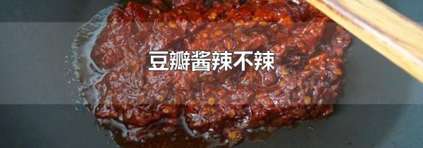豆瓣醬辣不辣