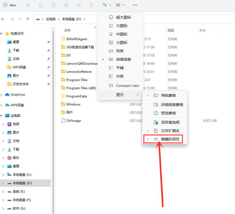 windows11查看隱藏項目技巧分享