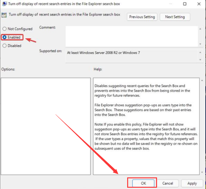 Windows11禁用資源管理器歷史搜索教程分享