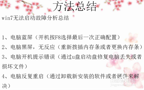 怎么解決Win7無法啟動