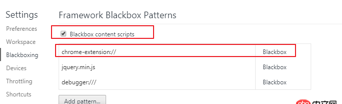 javascript - chrome斷點(diǎn)調(diào)試時(shí)，經(jīng)常出現(xiàn)很多vm開頭的文件，隱身模式卻沒有，請(qǐng)問如何屏蔽？