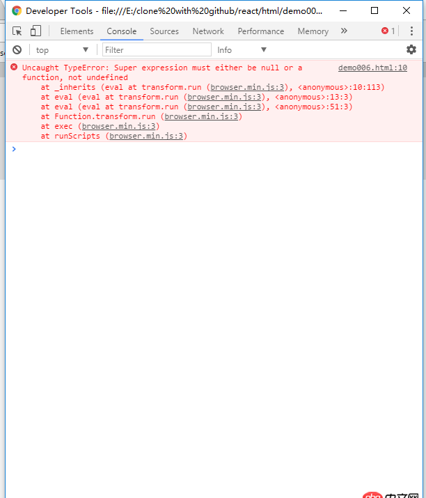 javascript - react 組件 使用super()報錯