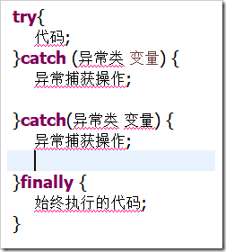 Java異常處理原理與用法實例分析