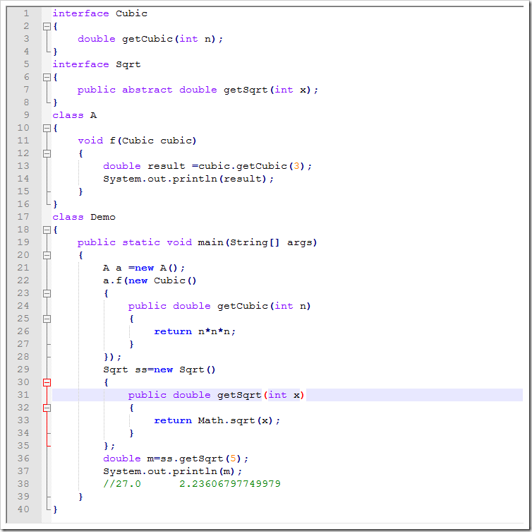 Java匿名類，匿名內(nèi)部類實(shí)例分析