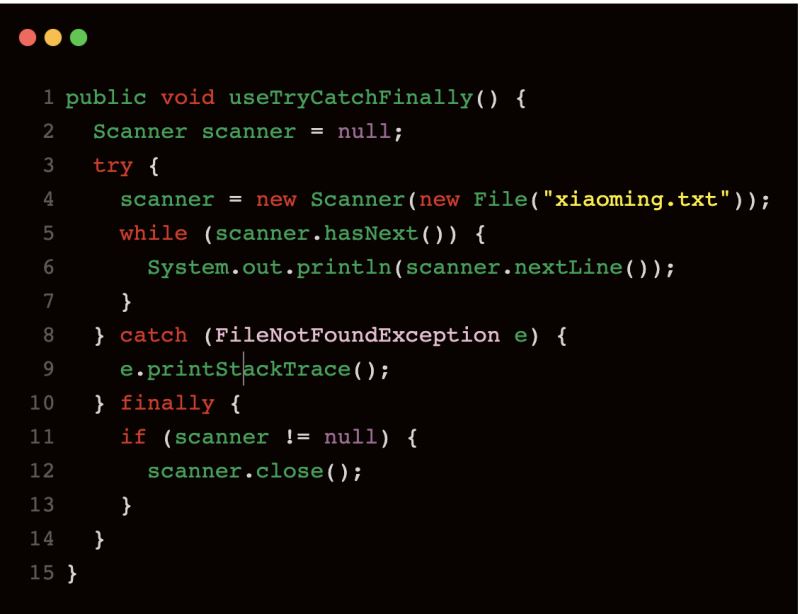 Java通過try釋放資源的方法