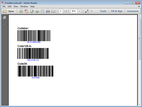 Java 在PDF中添加條形碼的兩種方法