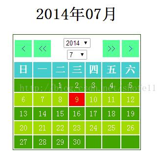PHP實現簡單日歷類編寫
