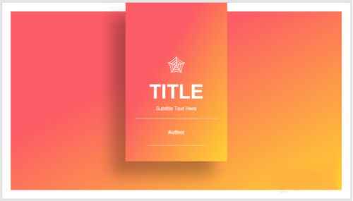 PPT制作出縱向書簽型封面具體操作步驟