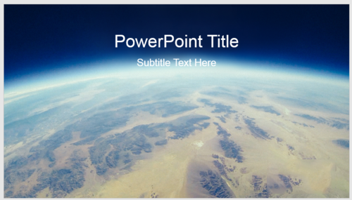 PPT制作出大氣星球背景型封面的具體操作流程