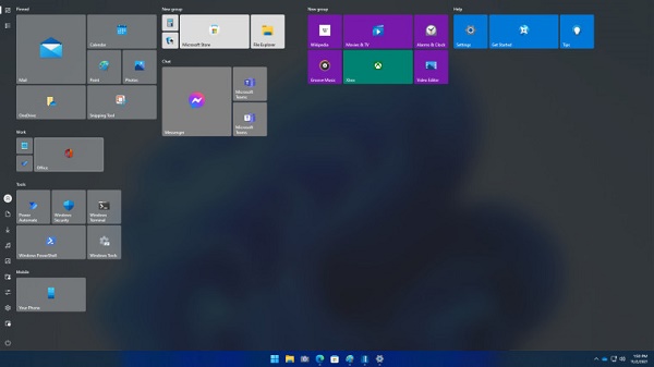Start11工具發布 可以讓win10系統使用win11界面布局