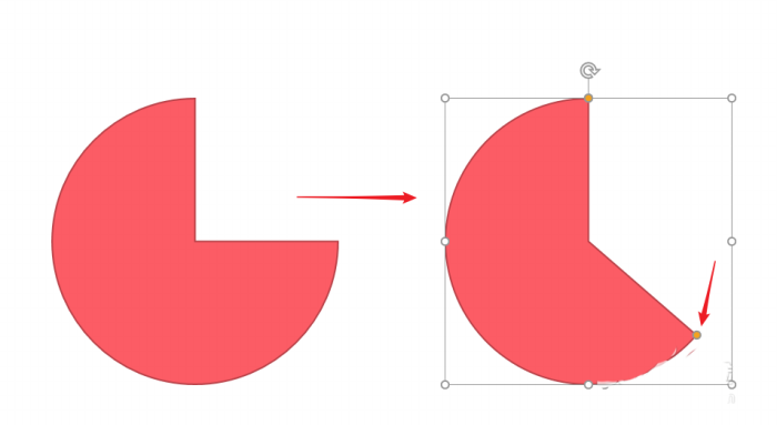 PPT制作出不完整餅圖示意圖的具體操作方法