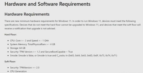 win11處理器要求列表詳情