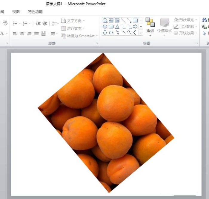 ppt2010中旋轉圖片角度具體操作方法