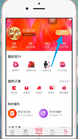 手機天貓中如何查看積分 具體流程講述