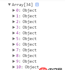javascript - 新組成的數組打印出來出現問題，里面有對象，但長度為空