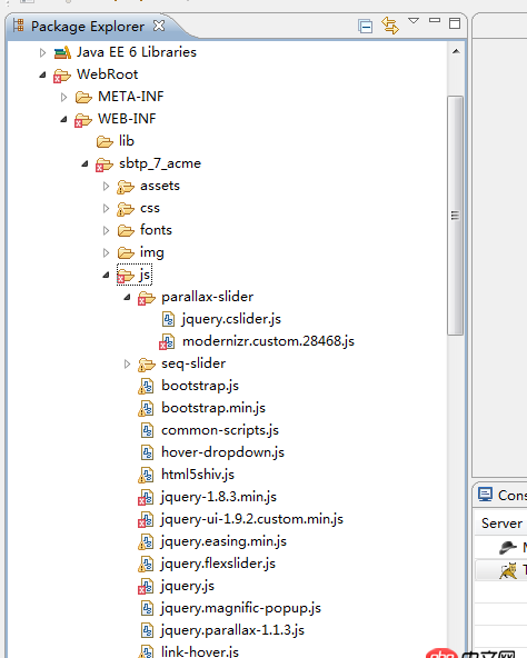 javascript - 網(wǎng)上找的bootstrap模板，復(fù)制到myeclipse之后，js為什么會報錯？