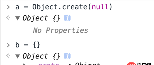 javascript - Object.create(null) 和 {} 區別是什么