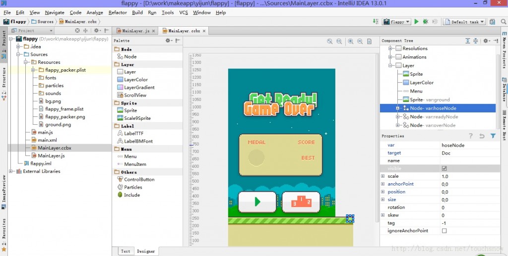 flappy bird游戲源代碼揭秘和下載 —— 可運(yùn)行于android、ios和html5多平臺(tái)