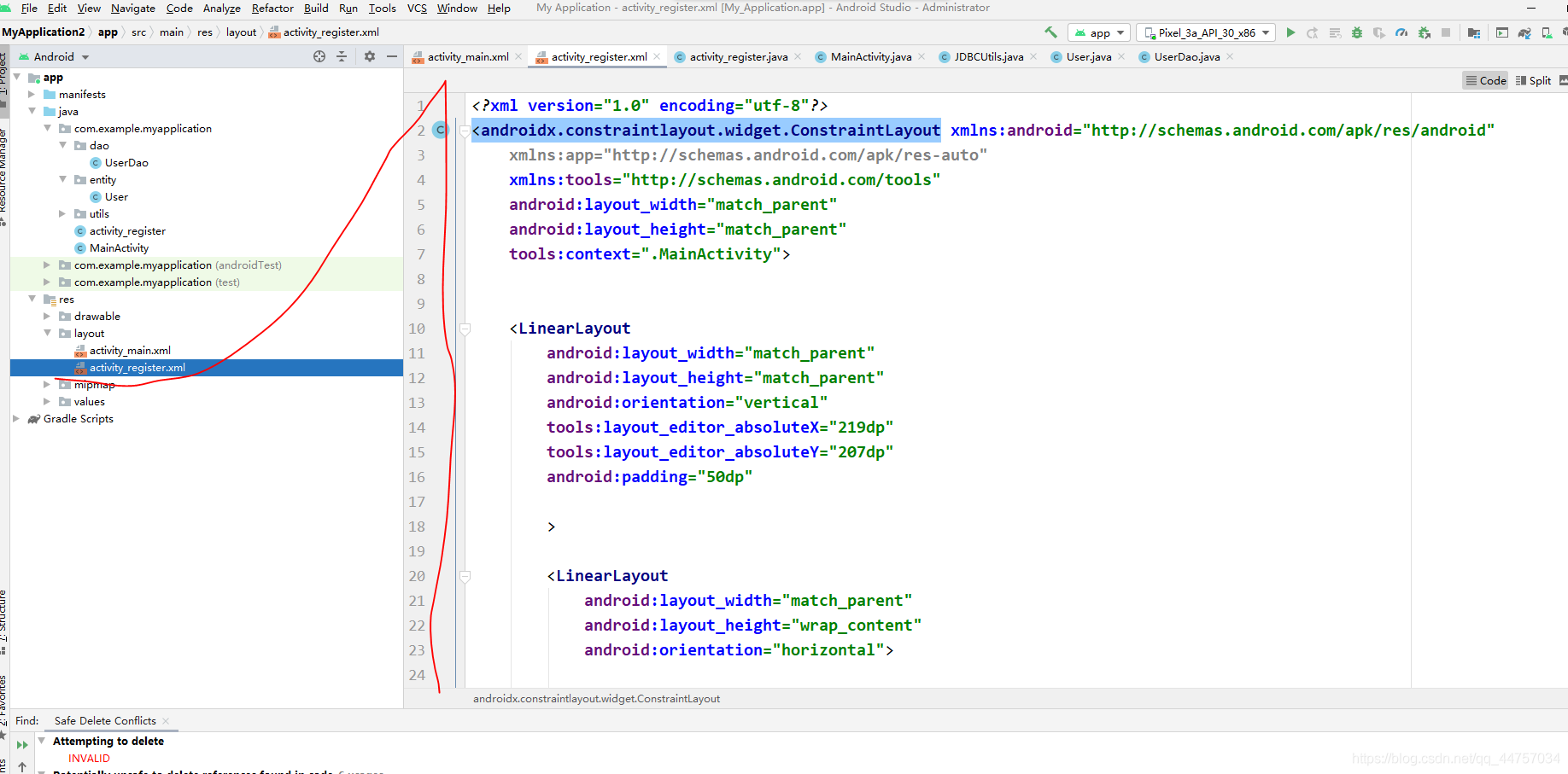 Android Studio連接MySql實現登錄注冊(附源代碼)