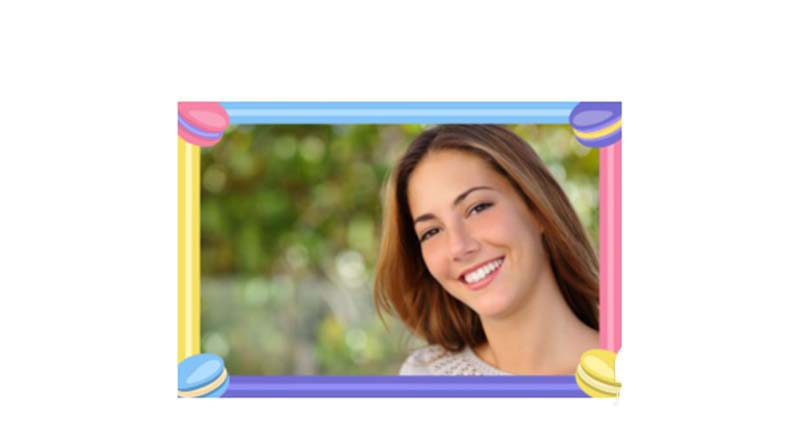 WPS中為圖片添加創意馬卡龍邊框具體操作流程