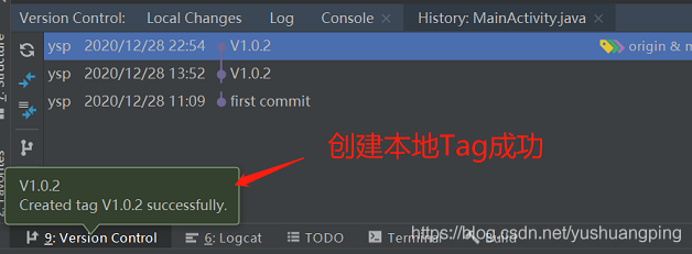 Android studio git創(chuàng)建與刪除標(biāo)簽（Tag）的教程詳解