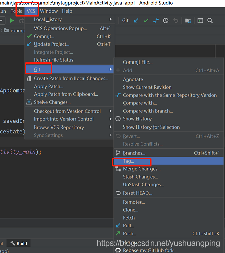 Android studio git創(chuàng)建與刪除標(biāo)簽（Tag）的教程詳解