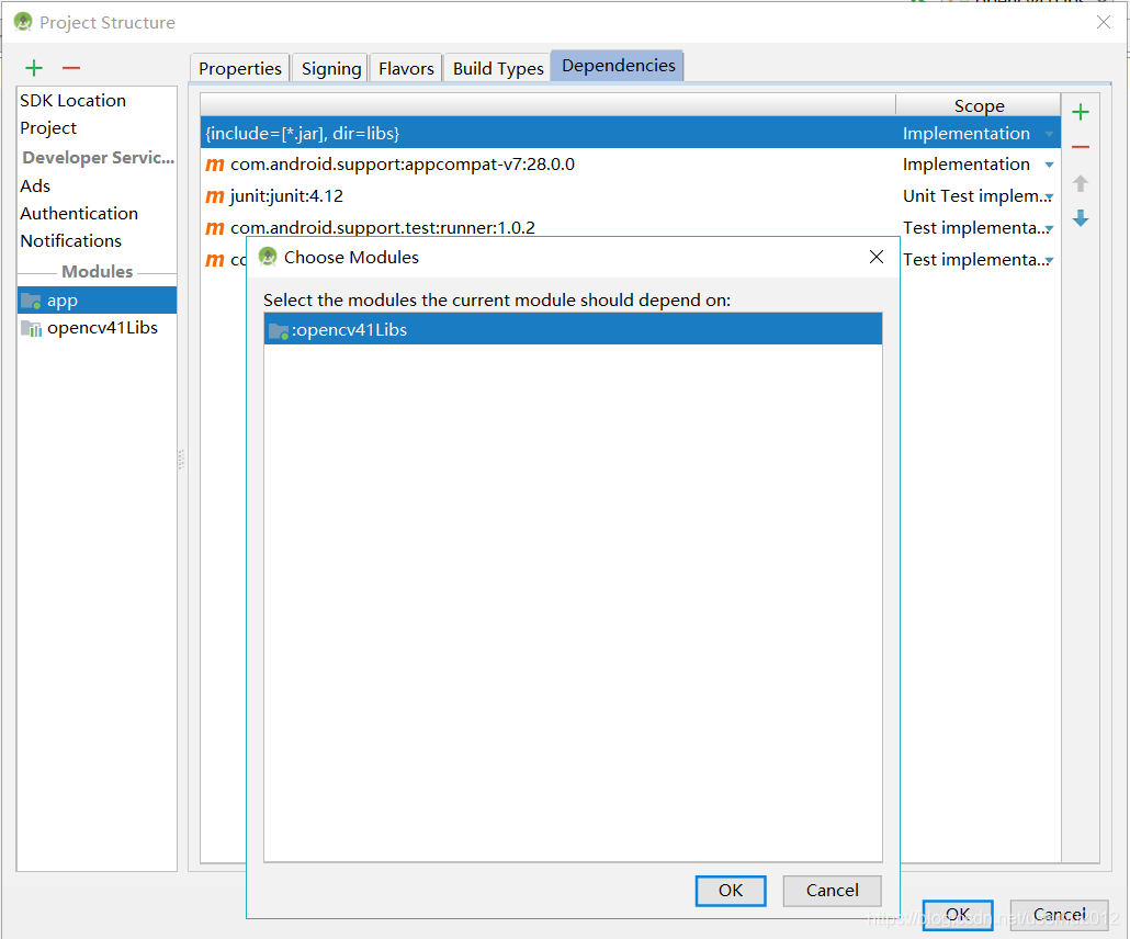 使用Android Studio創(chuàng)建OpenCV4.1.0 項(xiàng)目的步驟