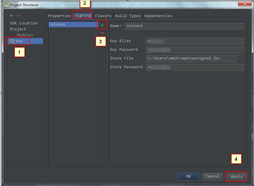 Android Studio簽名打包的兩種方式(圖文教程)