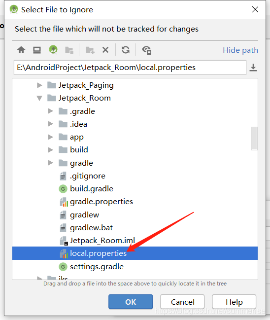 Android Studio 配置忽略文件的方法實(shí)現(xiàn)