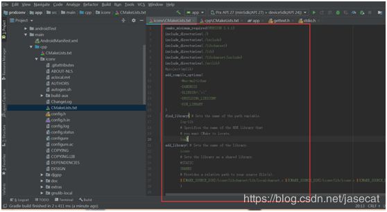 使用android studio開發工具編譯GBK轉換三方庫iconv的方法