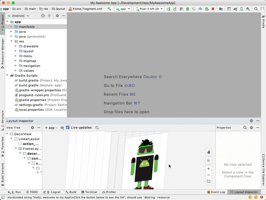 Android Studio 4.0 新功能中的Live Layout Inspector詳解