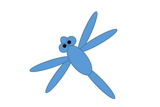 使用WPS繪畫出胖胖蜻蜓具體操作步驟