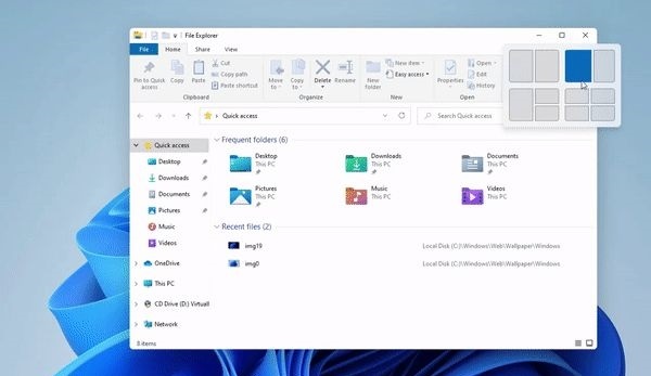 Windows11系統截圖曝光 圓角設計及任務欄菜單等更舒適