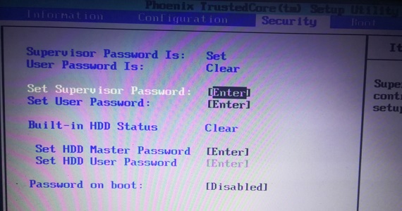 win7bios密碼更改教程