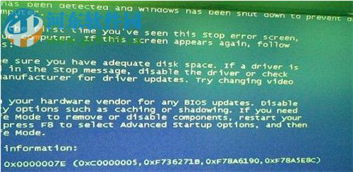 解決win7裝系統(tǒng)時藍屏提示錯誤代碼0x0000007E的方案