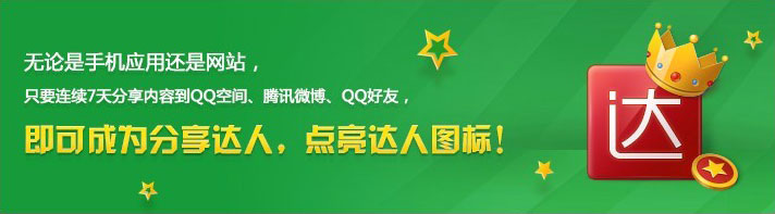免費(fèi)開通QQ分享達(dá)人的四個(gè)新圖標(biāo)