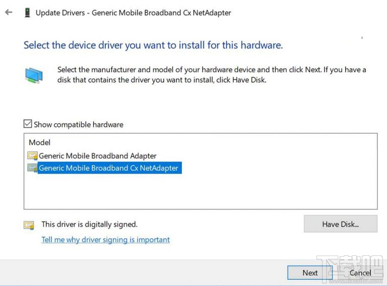 Windows 10 Build 17655怎樣通過Net Adapter框架的移動寬帶（MBB）USB類驅動程序連接？