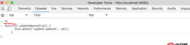 javascript - 如何在瀏覽器如chrome中審查元素時(shí)查看某個(gè)元素綁定的Vue方法？