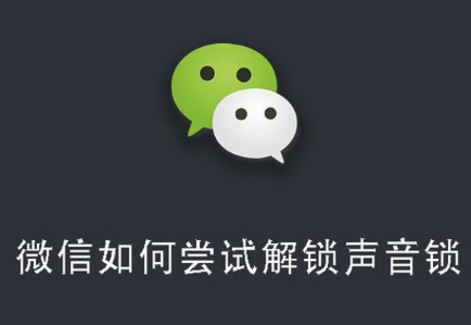 微信嘗試解鎖聲音鎖怎么弄 微信嘗試解鎖聲音鎖是什么