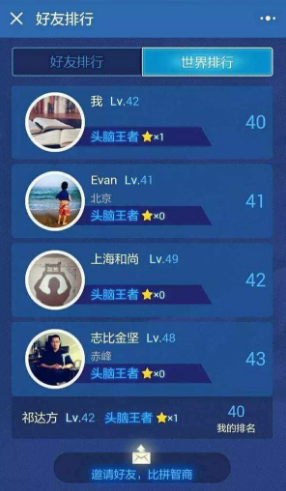 微信頭腦王者有哪幾個段位 微信頭腦王者段位等級表