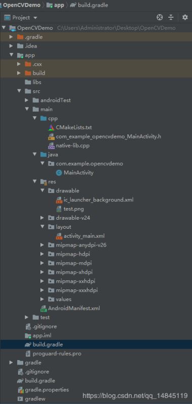 基于Android studio3.6的JNI教程之opencv實例詳解