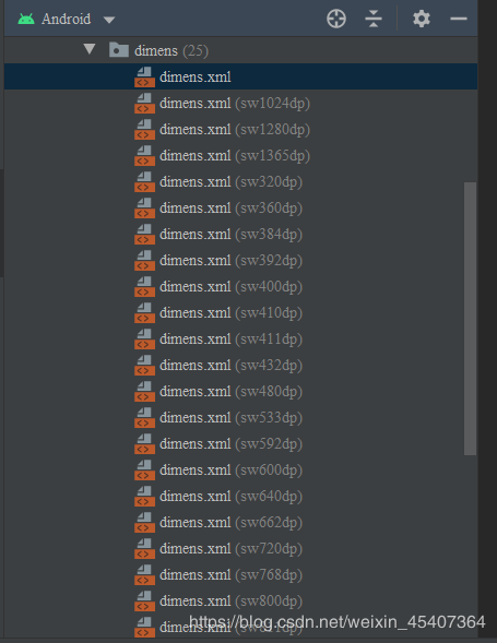 android自動生成dimens適配文件的圖文教程詳解(無需Java工具類)