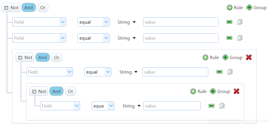 Vue實現(xiàn)動態(tài)查詢規(guī)則生成組件