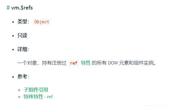 Vue 實例中使用$refs的注意事項