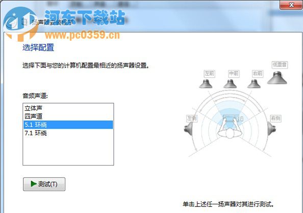 win7 5.1聲道設置,win7 配置 5.1 聲道的方法