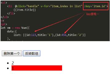 基于vue--key值的特殊用處詳解