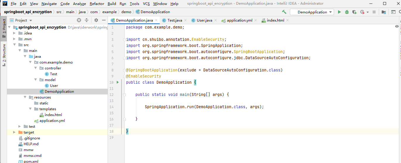 SpringBoot實現api加密的示例代碼