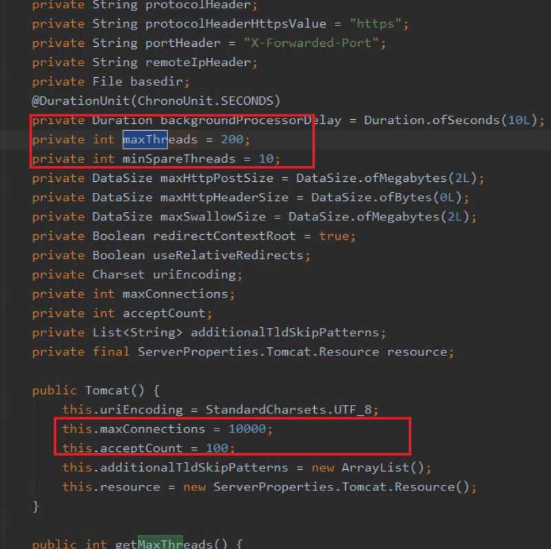 解決SpringBoot內(nèi)嵌Tomcat并發(fā)容量的問(wèn)題