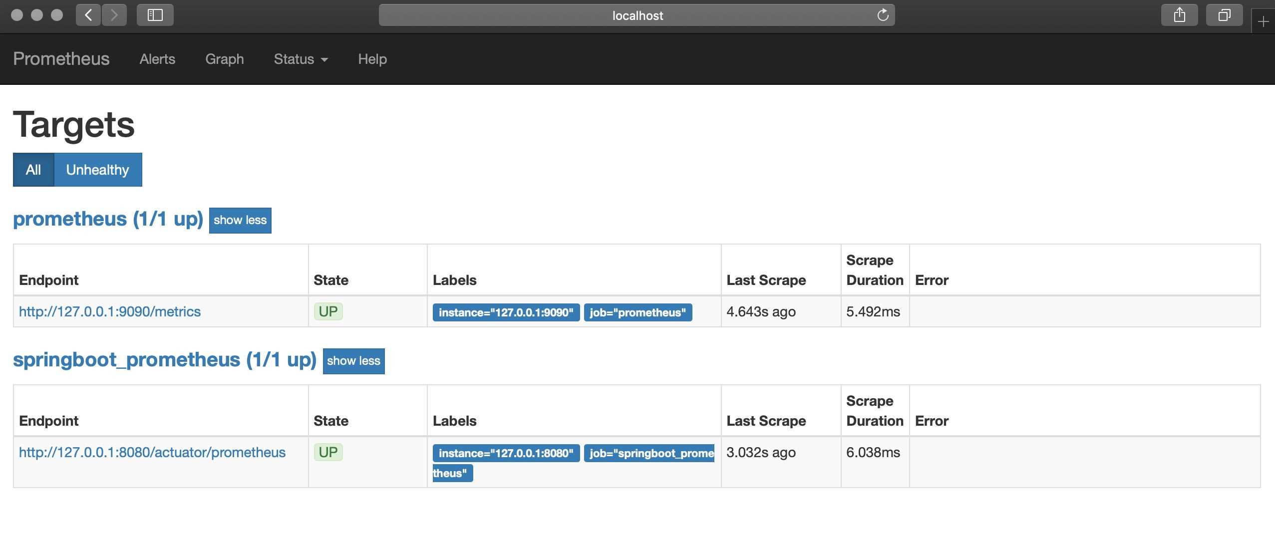 SpringBoot使用prometheus監控的示例代碼